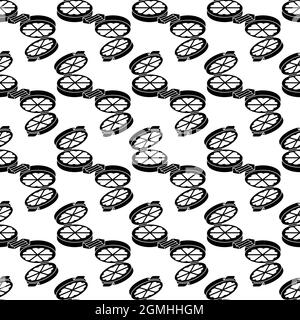 Waffle maker pattern seamless background texture repeat wallpaper geometric vector Stock Vector