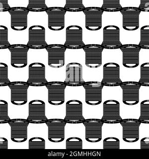 Waffle-iron pattern seamless background texture repeat wallpaper geometric vector Stock Vector
