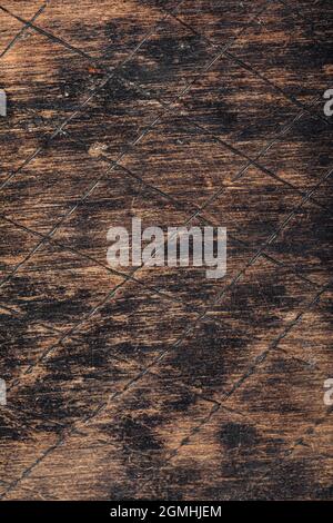 Old burnt scratched wooden texture background Stock Photo