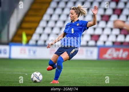 Martina Rosucci (Italy)  during  Women's World Cup 2023 Qualifiers - Italy vs Moldova, FIFA World Cup in Trieste, Italy, September 17 2021 Stock Photo