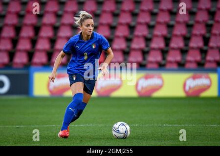 Martina Rosucci (Italy)  during  Women's World Cup 2023 Qualifiers - Italy vs Moldova, FIFA World Cup in Trieste, Italy, September 17 2021 Stock Photo