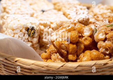 Old-fashioned sweets eaten on Korean holidays Stock Photo