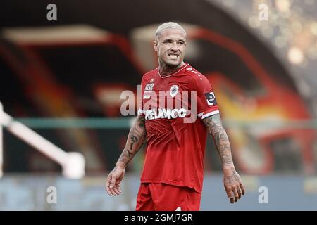 Antwerp's Radja Nainggolan pictured during a soccer match between Royal Antwerp FC and Royal Football Club Seraing, Sunday 19 September 2021 in Antwer Stock Photo