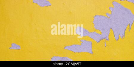 Old posters ripped torn creased crumpled paper grunge textures backgrounds surface backdrop Stock Photo