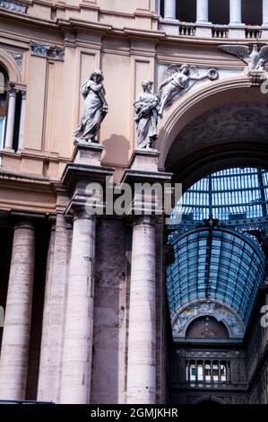 Galleria Umberto I in Naples, Italy. Stock Photo