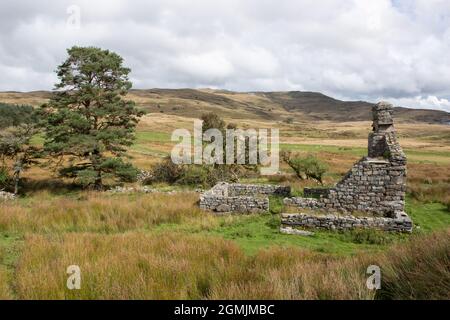 Tomen y Mur site of a Roman Fort in Snowdonia Stock Photo