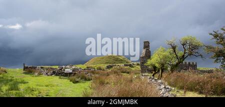 Tomen y Mur site of a Roman Fort in Snowdonia Stock Photo