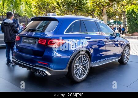 Mercedes-AMG GLC car showcased at the Frankfurt IAA Motor Show. Germany - September 10, 2019 Stock Photo