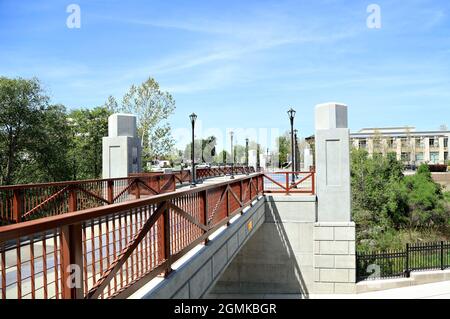 Downtown Roseville California Stock Photo