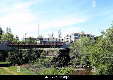 Downtown Roseville California Stock Photo