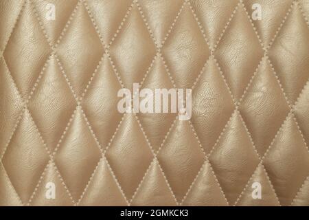 Leather cushion texture background, detail photo Stock Photo