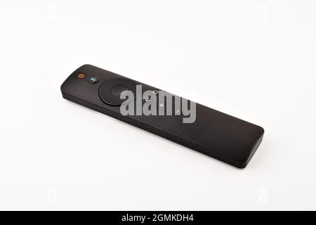 Television Remote Isolated on White Background Stock Photo