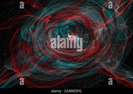 Exploding supernova , forminng of nebula. Black hole in the center of galaxy. Big bang concept. Supernova Blast in Space. The space of the universe. N Stock Photo