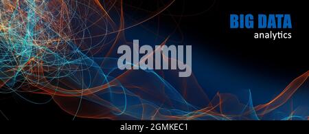 Science network pattern, connecting lines. Big Data Visualization Background.  digital field analytics with values visualization., Stock Photo