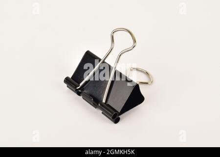Binder Clips Isolated on White Background Stock Photo