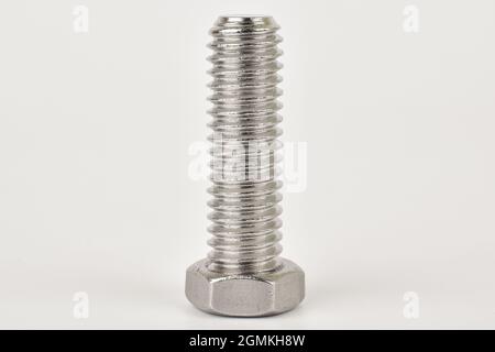 Screw Isolated on White Background Stock Photo