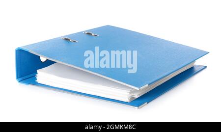 Office folder on white background Stock Photo