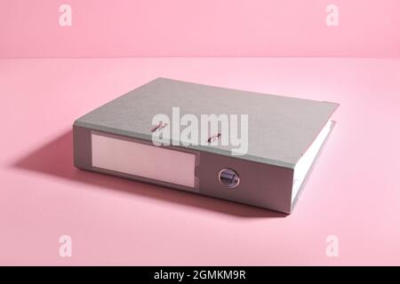 Office folder on color background Stock Photo