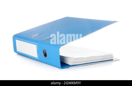 Office folder on white background Stock Photo