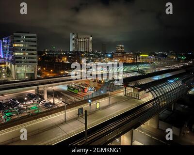 Amsterdam, Netherlands - September, 2021 - Sloterdijk Station. Train and metro central stations. Stock Photo