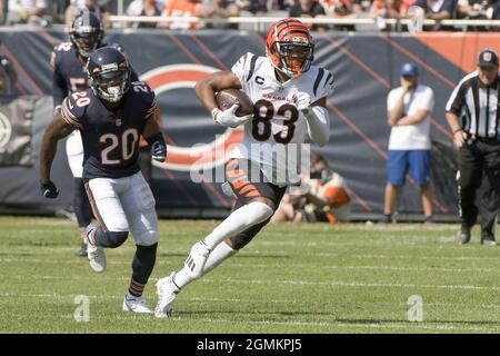 Chicago Bears cornerback Duke Shelley (20) walks off of the field after an  NFL preseason football game against the Cleveland Browns, Saturday Aug. 27,  2022, in Cleveland. (AP Photo/Kirk Irwin Stock Photo - Alamy