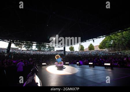 Concord, USA. 18th Sep, 2021. Foushee performs on Day One of the Lights on Festival at Concord Pavilion on September 18, 2021 in Concord, California. (Photo by Chris Tuite/imageSPACE) Credit: Imagespace/Alamy Live News Stock Photo