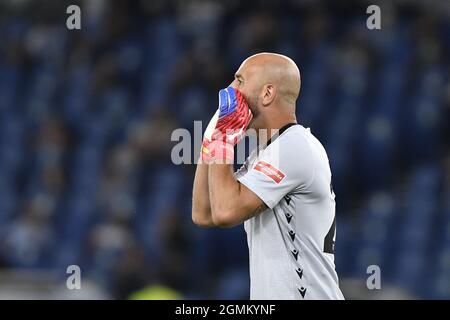 Pepe Reina during the fourth day of the Serie A championship SS Lazio vs Cagliari Calcio on 19 September 2021 at the Stadio Olimpico in Rome, Italy Stock Photo