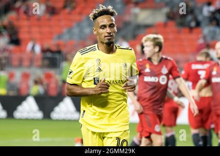 Toronto, Ontario, Canada. 18th Sep, 2021. Hany Mukhtar (10) in action during the MLS game between between Toronto FC and Nashville SC The game ended 2-1 (Credit Image: © Angel Marchini/ZUMA Press Wire) Stock Photo