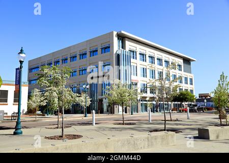 Downtown Roseville California Stock Photo