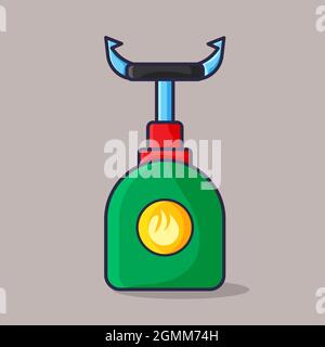 camping gas isolated cartoon vector illustration in flat style Stock Vector