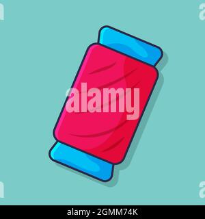 yarn isolated cartoon vector illustration in flat style Stock Vector