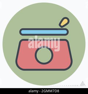 Icon Vector of Beauty Case - Color Mate Style - Simple illustration, Editable stroke, Design template vector, Good for prints, posters, advertisements Stock Vector