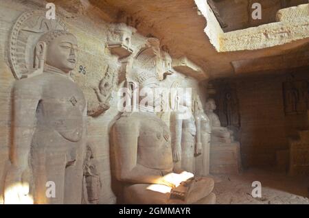 gopachal parvat jain temple gwalior Stock Photo