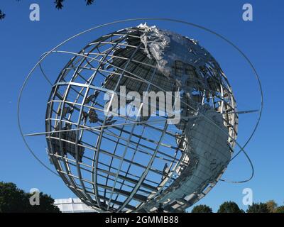 The Unisphere - Flushing Meadows , Corona Park, Queens New York September, 2021 Stock Photo