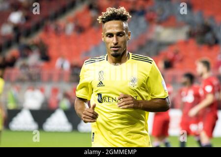 Toronto, Canada. 18th Sep, 2021. Hany Mukhtar (10) seen in action during the MLS football match between Toronto FC and Nashville SC at BMO Field in Toronto. Final score; Toronto FC 2:1 Nashville SC). (Photo by Angel Marchini/SOPA Images/Sipa USA) Credit: Sipa USA/Alamy Live News Stock Photo