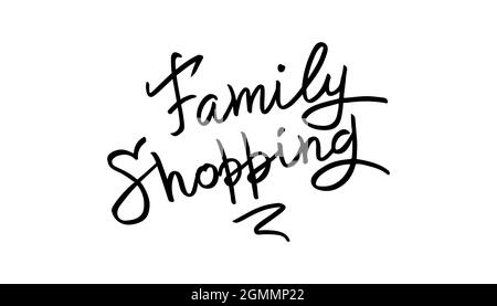 Shpping Lettering Shopping hand lettering Stock Vector Image & Art - Alamy