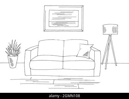 The Most Beautiful Living Room Architecture Sketch  Living room clipart  Interior sketch Perspective room