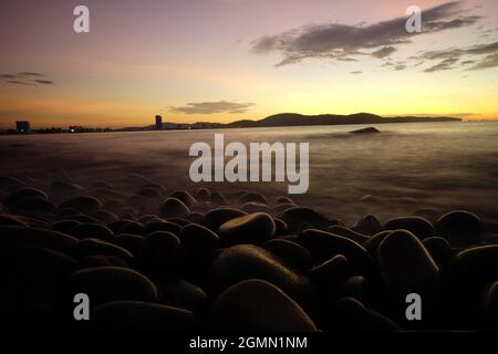 Nice landscape in Binh Dinh province central Vietnam Stock Photo