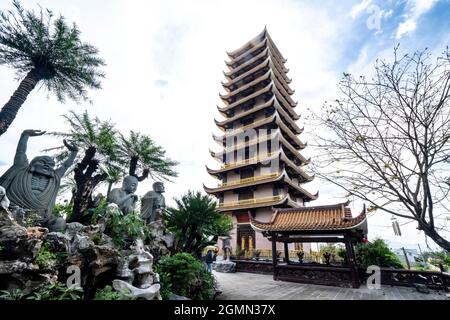 Thien Hung pagoda in Binh Dinh province central Vietnam Stock Photo