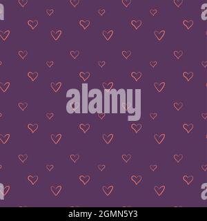 Romantic background with hearts, ideas for valentines, banners, posters - seamless pattern. Vector, eps. Stock Vector