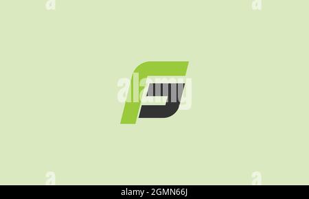 LETTERS FG OR GF LOGO DESIGN WITH NEGATIVE SPACE EFFECT Stock Vector