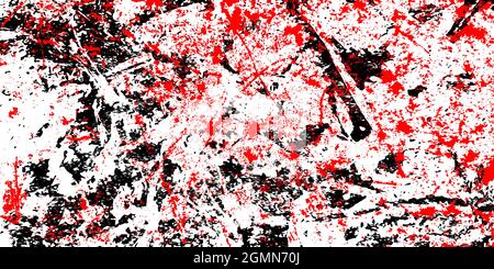 Red and black urban grunge background. Dust overlay distress texture. Dirty design element. Vector illustration. Ideal to create grungy effect Stock Vector
