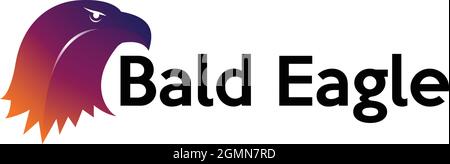 Eagle head logo design vector Stock Vector