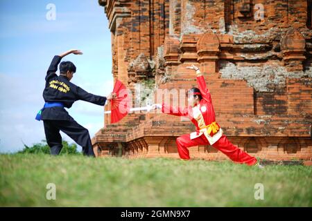 Vietnamese martial in Binh Dinh province central Vietnam Stock Photo