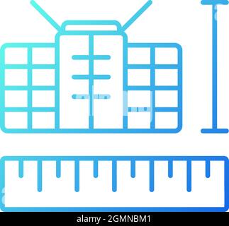 Nano Satellites gradient linear vector icon Stock Vector