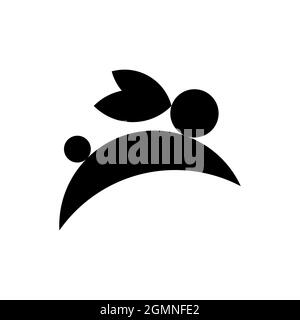 Vector rabbit in golden ratio style. Editable illustration Stock Vector