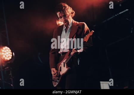 Newcastle, UK : 19.09.21 -  Fontaines DC perform on Day 3 of This Is Tomorrow Festival in Newcastle upon Tyne. Photo credit: Thomas Jackson / Alamy Live News.