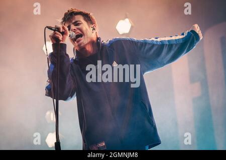 Newcastle, UK : 19.09.21 -  Fontaines DC perform on Day 3 of This Is Tomorrow Festival in Newcastle upon Tyne. Photo credit: Thomas Jackson / Alamy Live News.