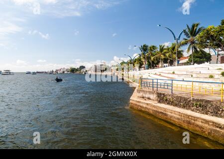 SANTAREM, BRAZIL - JULY 29, 2015: Riverside promenade in Santarem, Brazil Stock Photo