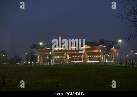 Outside of San Siro/Giuseppe Meazza, AC Milan & Inter Milan stadium Stock Photo